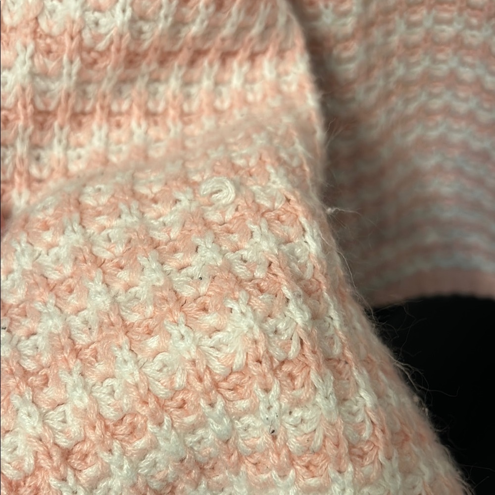 Pink and White Women's Sweater - Picture 5 of 6